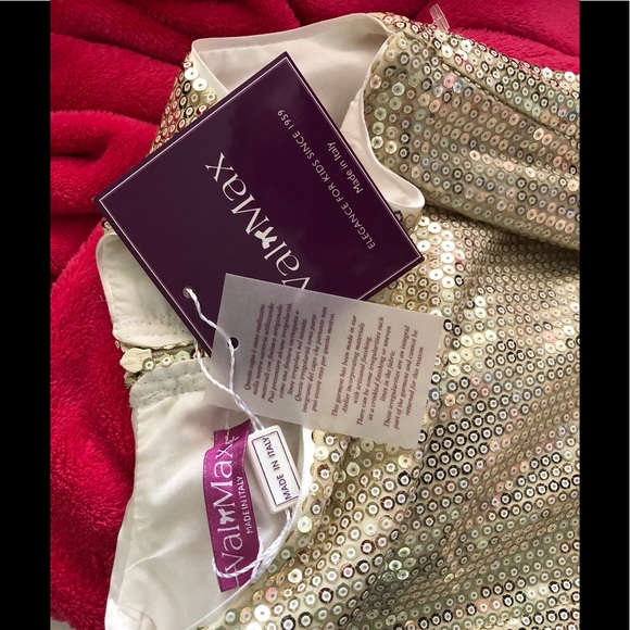 NWT VALMAX Sequin Girls Dress! Sz 4 - Picture 4 of 4